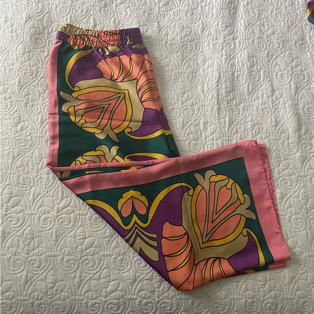 Tropical Print Pants